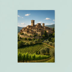 Montefioralle Tuscany Italy poster 8