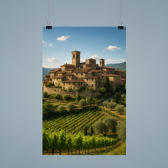 Montefioralle Tuscany Italy poster 9