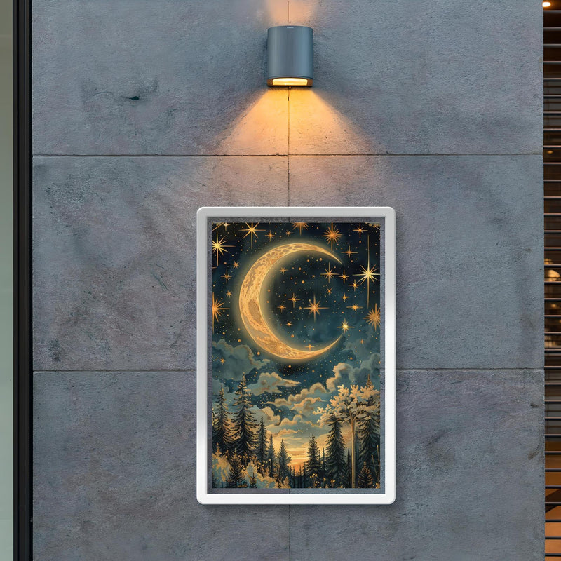 Moon and Stars - William Morris poster 2