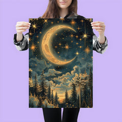 Moon and Stars - William Morris poster 3