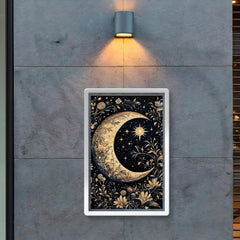 Moon and Stars by William Morris poster 2