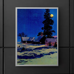 Moonlight Night by Maxfield Parrish, 1942 poster 5