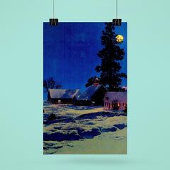 Moonlight Night by Maxfield Parrish, 1942 poster 6