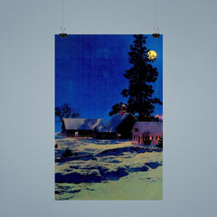 Moonlight Night by Maxfield Parrish, 1942 poster 9