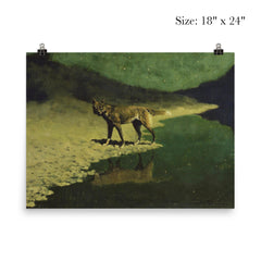Moonlight Wolf by Frederic Remington poster 5