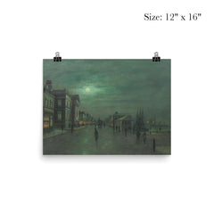 Moonlit Glasgow Docks by John Atkinson Grimshaw poster 3