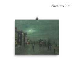 Moonlit Glasgow Docks by John Atkinson Grimshaw poster 4