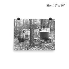 Moonshine still in the woods - A moonshiner's operation discovered by Prohibition Agents in the woods near Rosaryville, Maryland, 1931 poster 3
