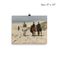 Morning Ride along the Beach by Anton Mauve, 1876 poster 4