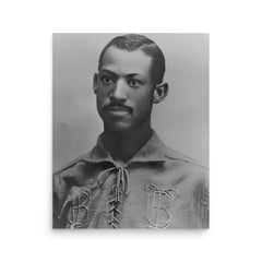 Moses Fleetwood Walker poster on a plain backdrop in size 16"x20".