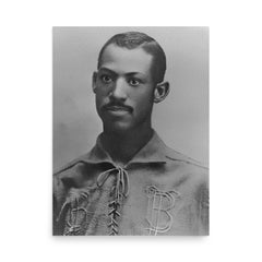 Moses Fleetwood Walker poster on a plain backdrop in size 18"x24".