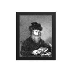 Moses Sofer of Pressburg framed print on a plain backdrop in size 8"x10".