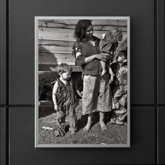 Mother and Baby of Family Living in Field on U.S. Route 70 Near the Tennessee River, March 1936 poster 5