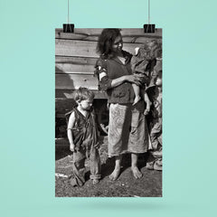 Mother and Baby of Family Living in Field on U.S. Route 70 Near the Tennessee River, March 1936 poster 6