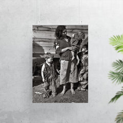 Mother and Baby of Family Living in Field on U.S. Route 70 Near the Tennessee River, March 1936 poster 7