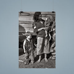 Mother and Baby of Family Living in Field on U.S. Route 70 Near the Tennessee River, March 1936 poster 9