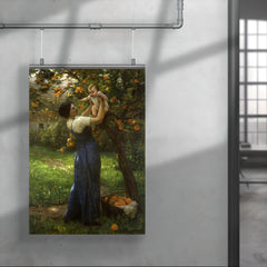 Mother and Child in an Orange Grove by Virginie Demont-Breton poster 4