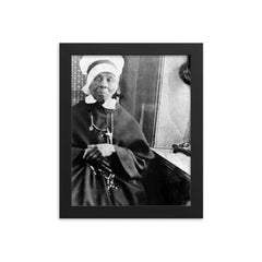 Mother Mary Lange framed print on a plain backdrop in size 8"x10".