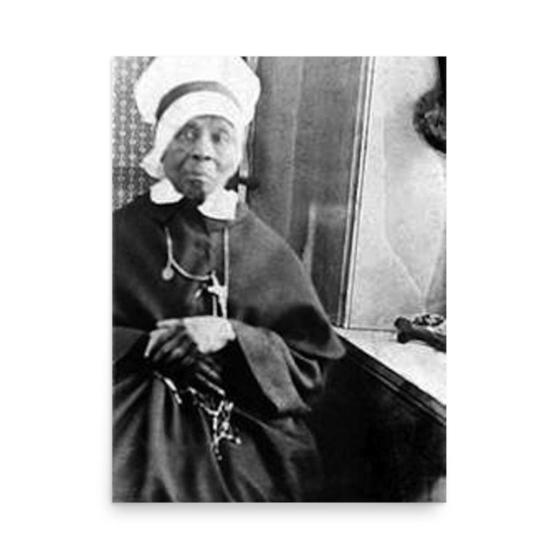 Mother Mary Lange poster on a plain backdrop in size 18