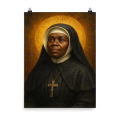 Mother Mary Lange poster on a plain backdrop in size 8"x10".