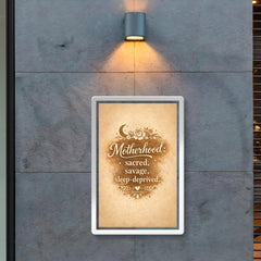 Motherhood sacred savage sleep deprived poster 2