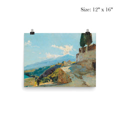 Mount Etna by Max Friedrich Ferdinand Rabes poster 3