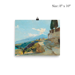 Mount Etna by Max Friedrich Ferdinand Rabes poster 4