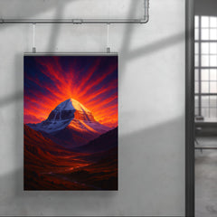 Mount Kailash beneath impossible dawn light poster 4