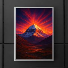 Mount Kailash beneath impossible dawn light poster 5