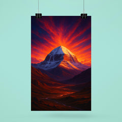 Mount Kailash beneath impossible dawn light poster 6
