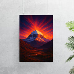 Mount Kailash beneath impossible dawn light poster 7