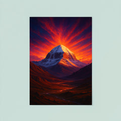 Mount Kailash beneath impossible dawn light poster 8
