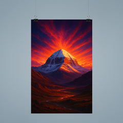 Mount Kailash beneath impossible dawn light poster 9