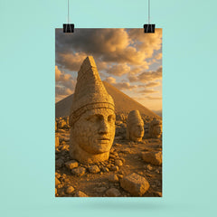 Mount Nemrut Summit Statues Turkey poster 6