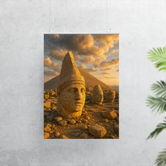 Mount Nemrut Summit Statues Turkey poster 7