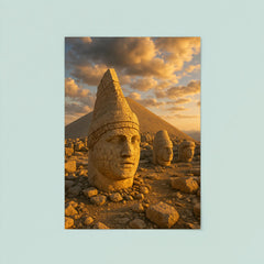 Mount Nemrut Summit Statues Turkey poster 8