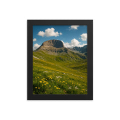 Mount Olympus Muses Plateau Greece framed print on a plain backdrop in size 8"x10".