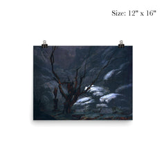 Mountain Gorge in the Winter by Carl Eduard Blechen, 1825 poster 3