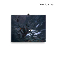 Mountain Gorge in the Winter by Carl Eduard Blechen, 1825 poster 4