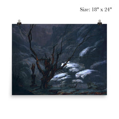 Mountain Gorge in the Winter by Carl Eduard Blechen, 1825 poster 5