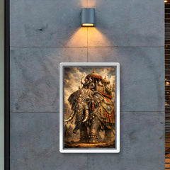 Mughal war elephant in jeweled armor poster 2
