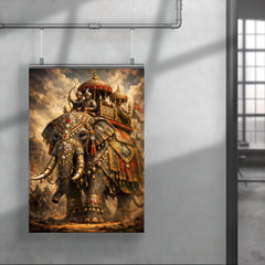 Mughal war elephant in jeweled armor poster 4