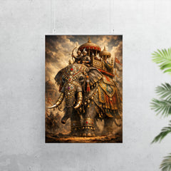 Mughal war elephant in jeweled armor poster 7
