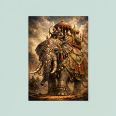 Mughal war elephant in jeweled armor poster 8