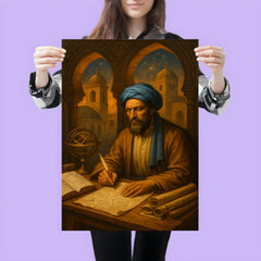 Muhammad ibn Musa al Khwarizmi House of Wisdom tableau poster 3