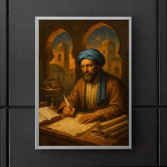 Muhammad ibn Musa al Khwarizmi House of Wisdom tableau poster 5