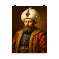 Murad III poster on a plain backdrop in size 8"x10".