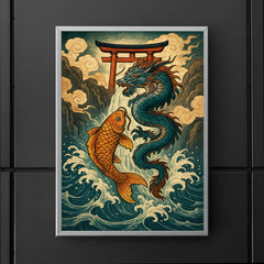 Murasame koi dragon gate ascent poster 5