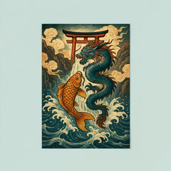 Murasame koi dragon gate ascent poster 8