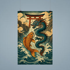 Murasame koi dragon gate ascent poster 9